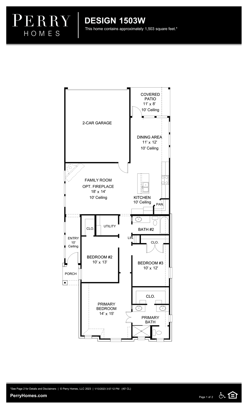 Floor Plan for 1503W