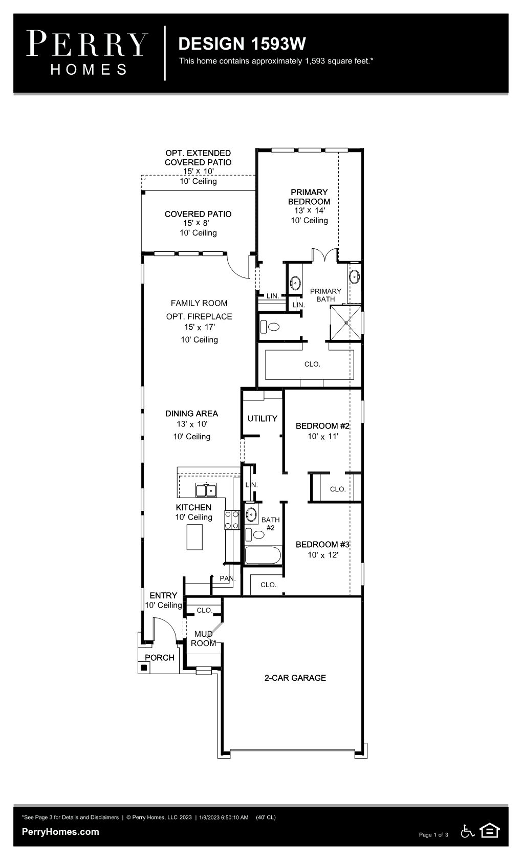 Floor Plan for 1593W