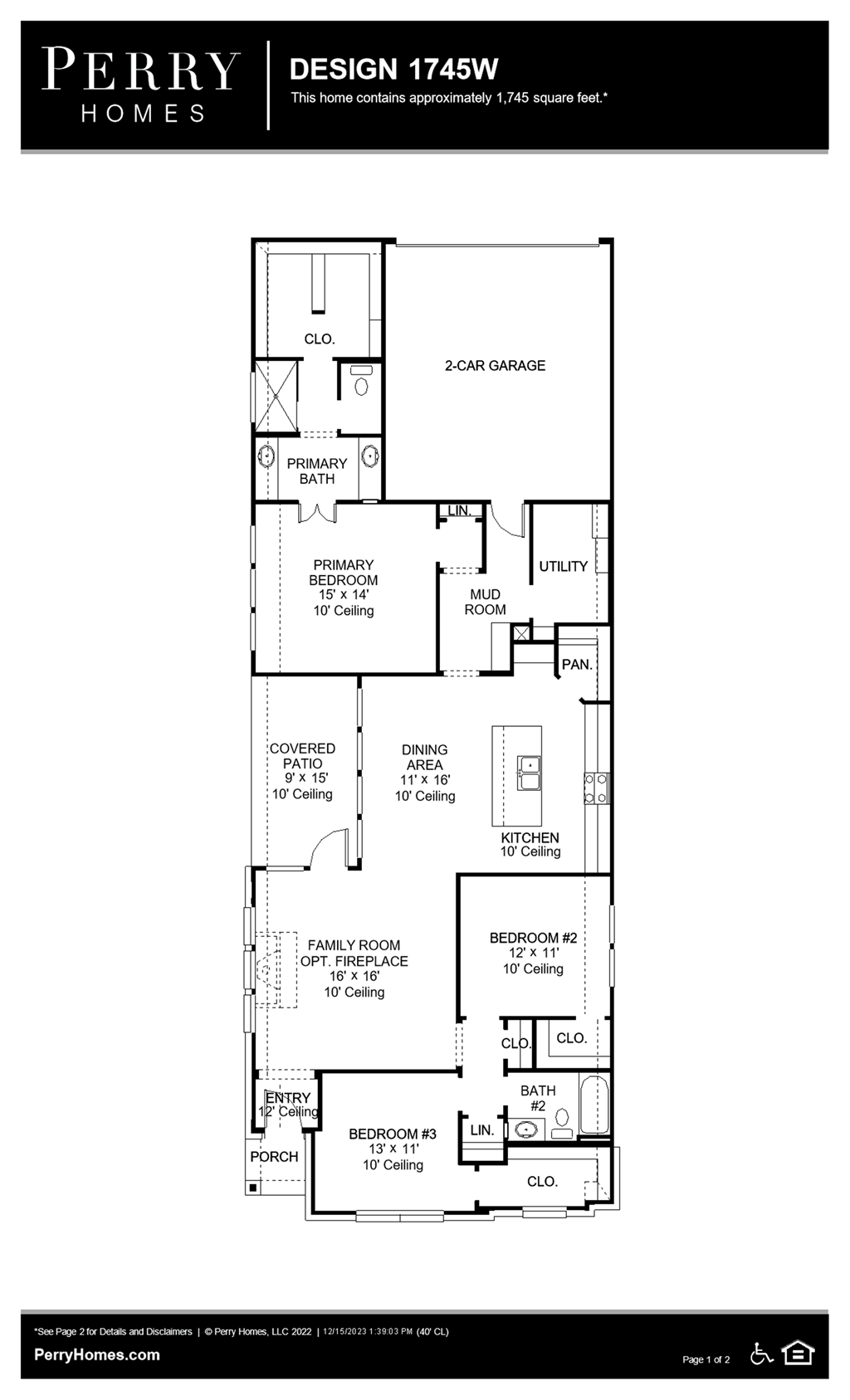 Floor Plan for 1745W