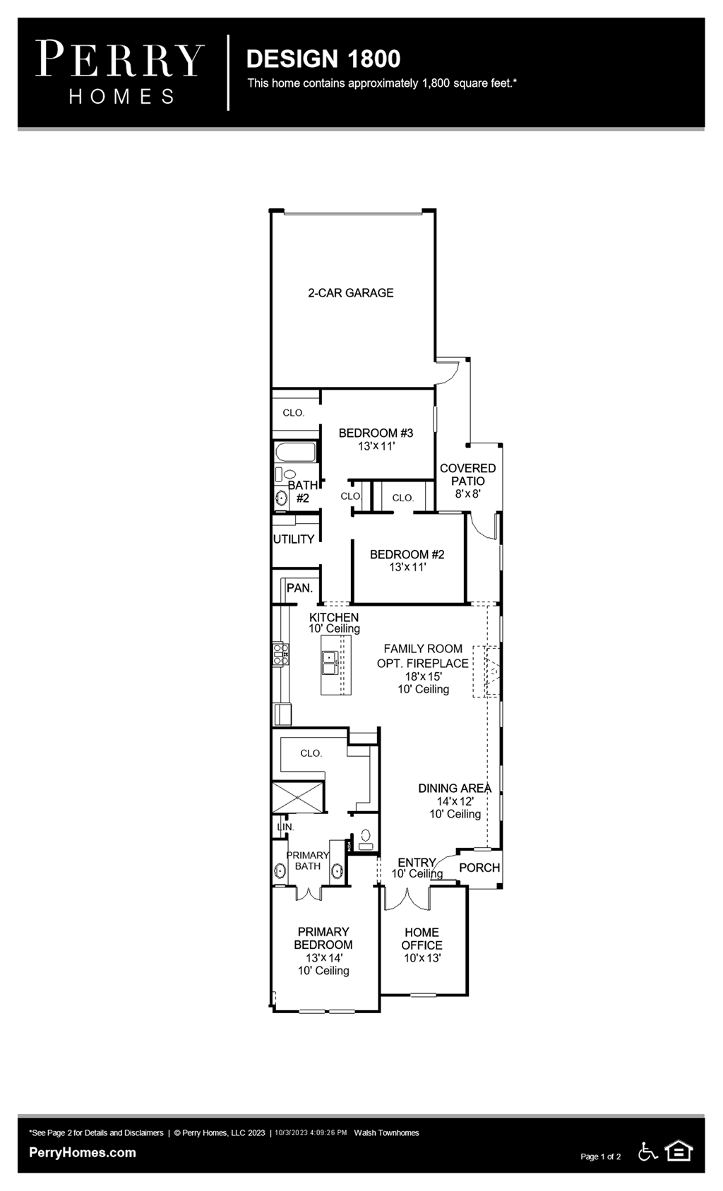 Floor Plan for 1800