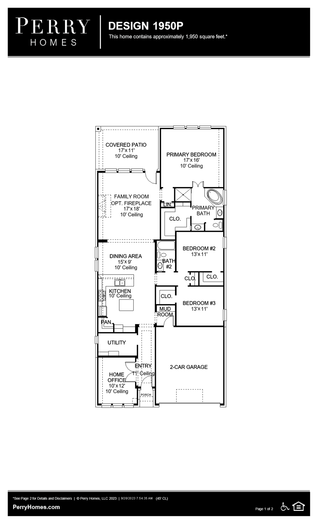 Floor Plan for 1950P