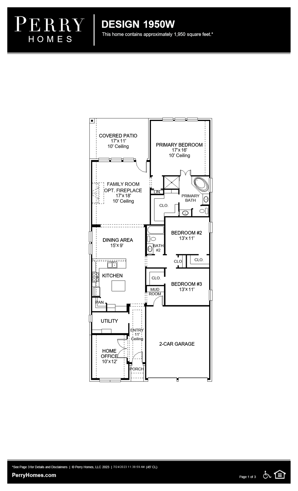 Floor Plan for 1950W