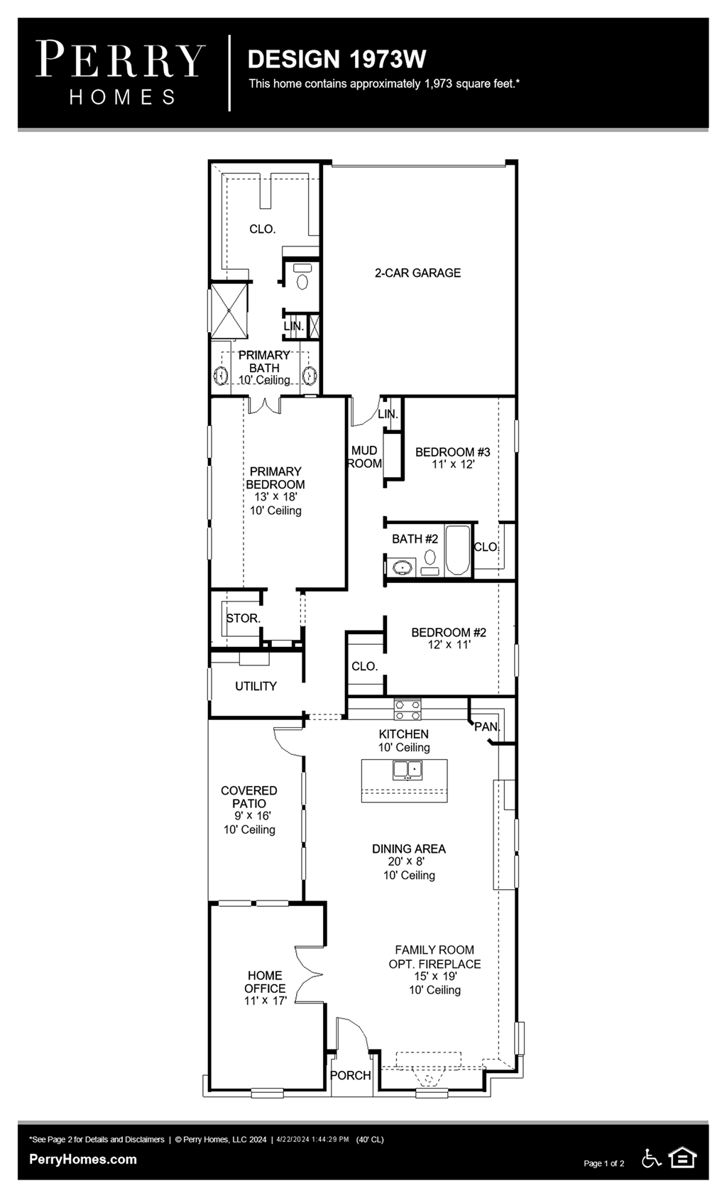 Floor Plan for 1973W
