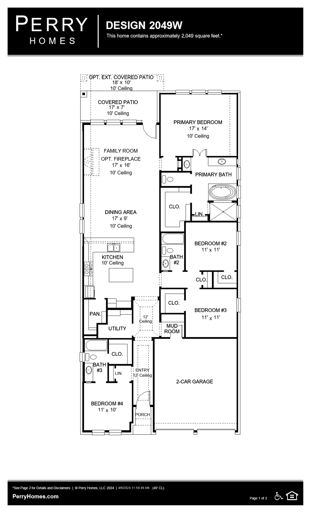 Floor Plan for 2049W