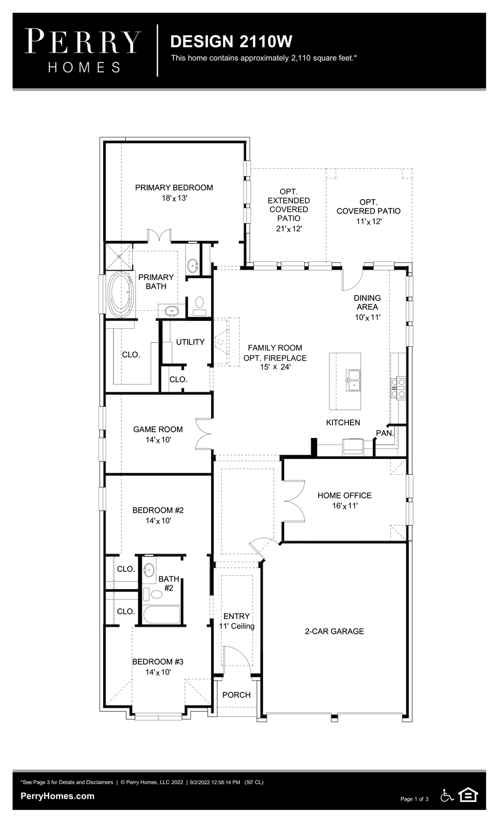 Floor Plan for 2110W