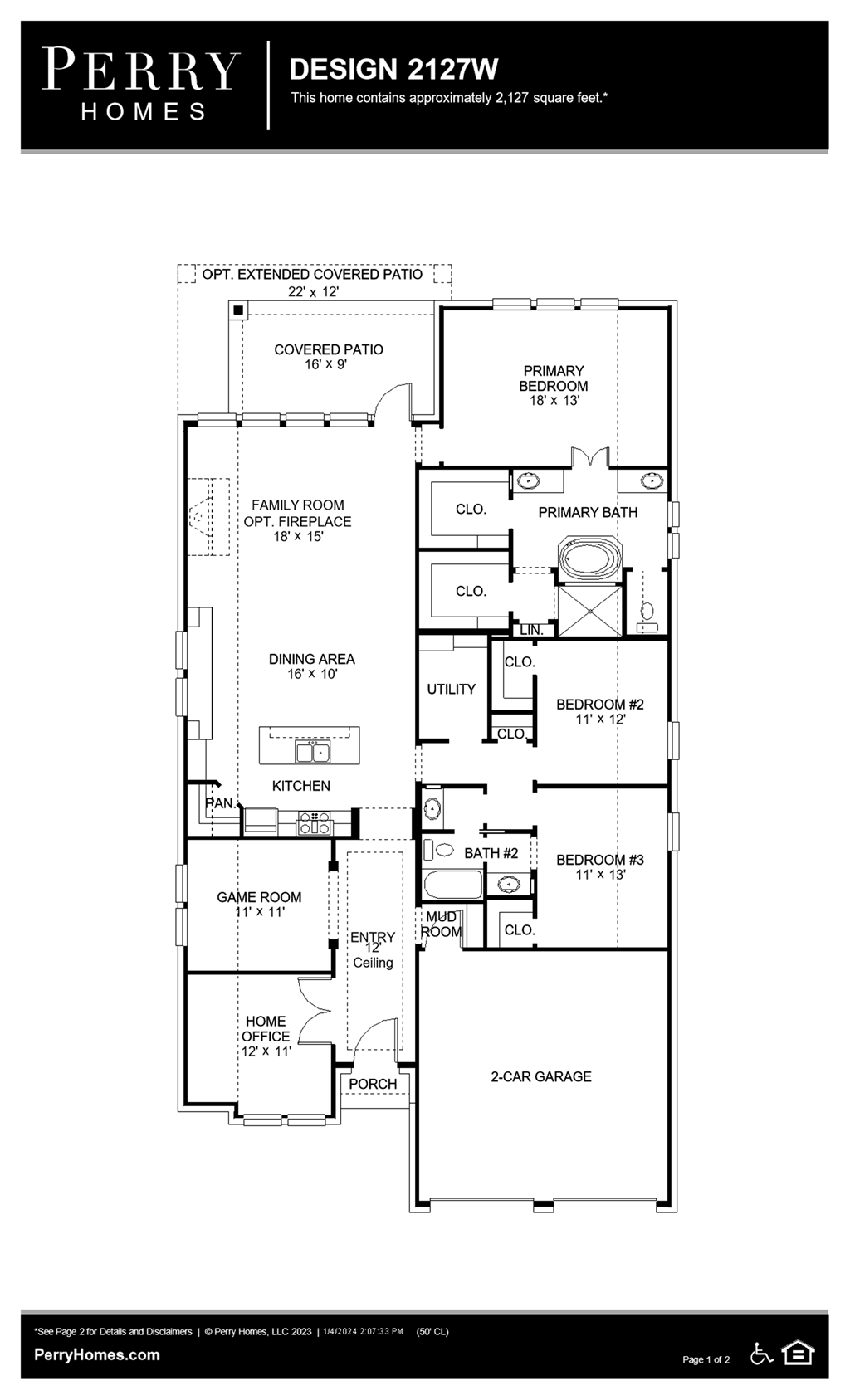 Floor Plan for 2127W