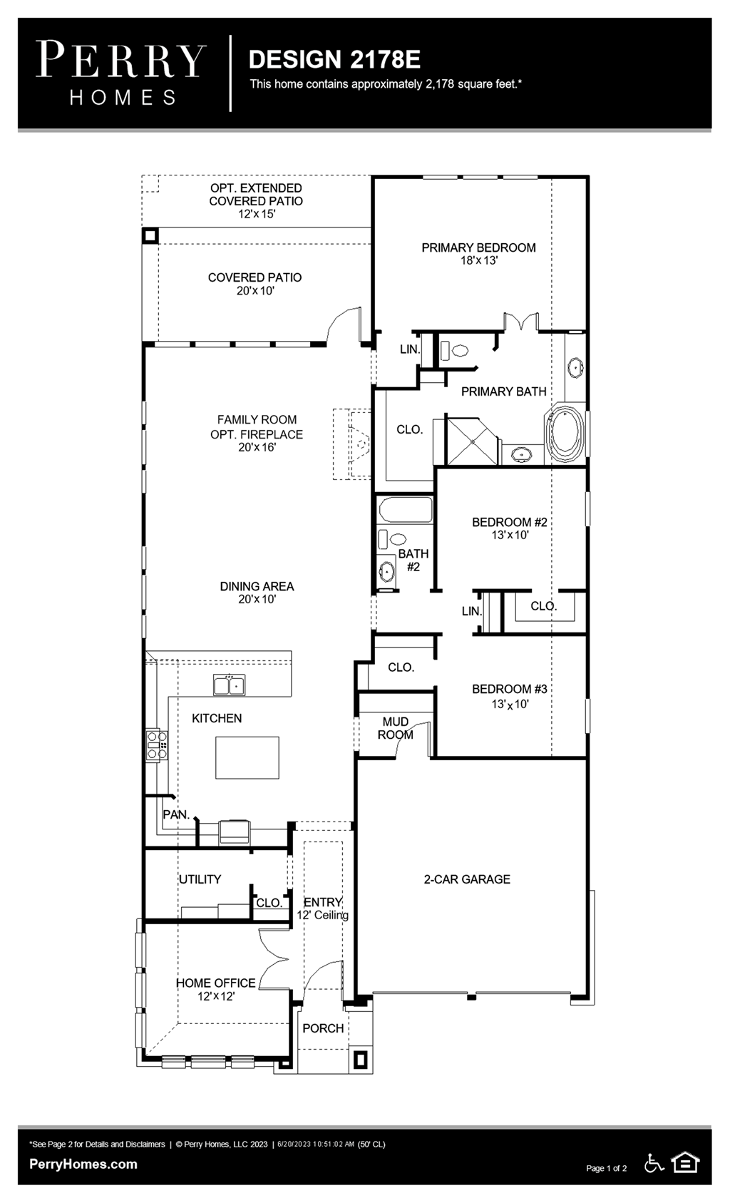 Floor Plan for 2178E