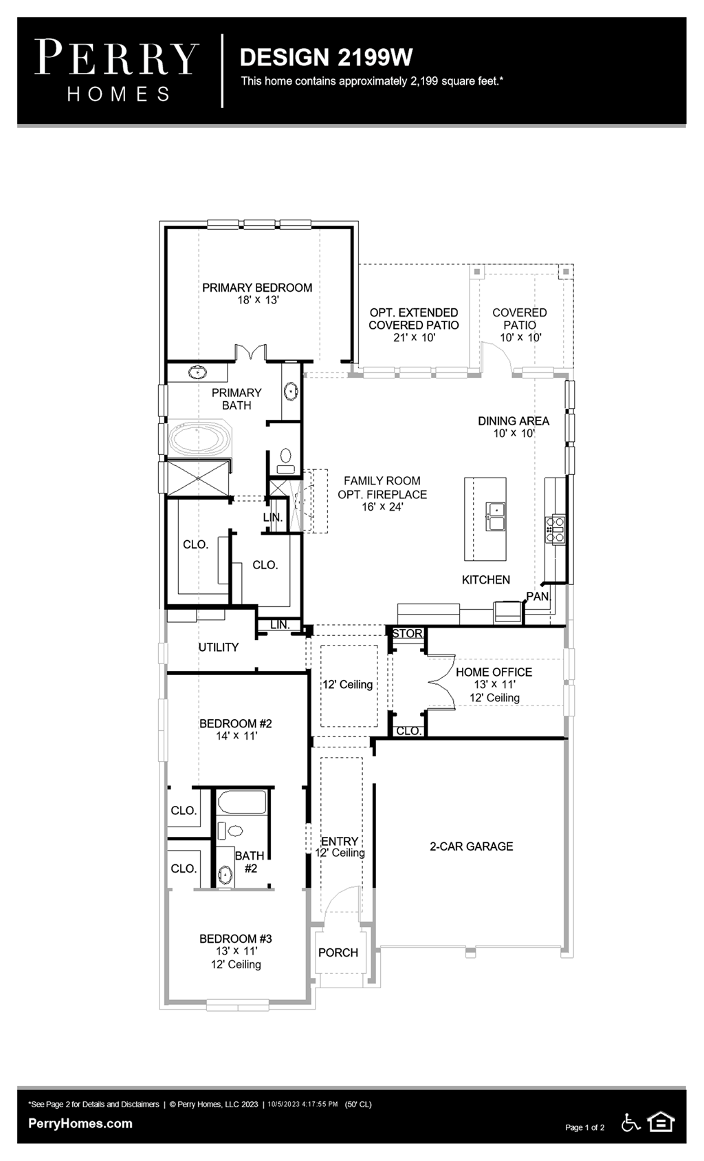 Floor Plan for 2199W