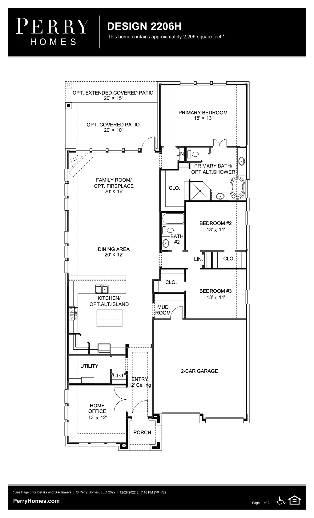 Floor Plan for 2206H