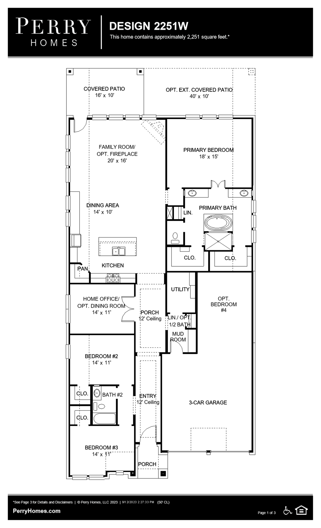 Floor Plan for 2251W