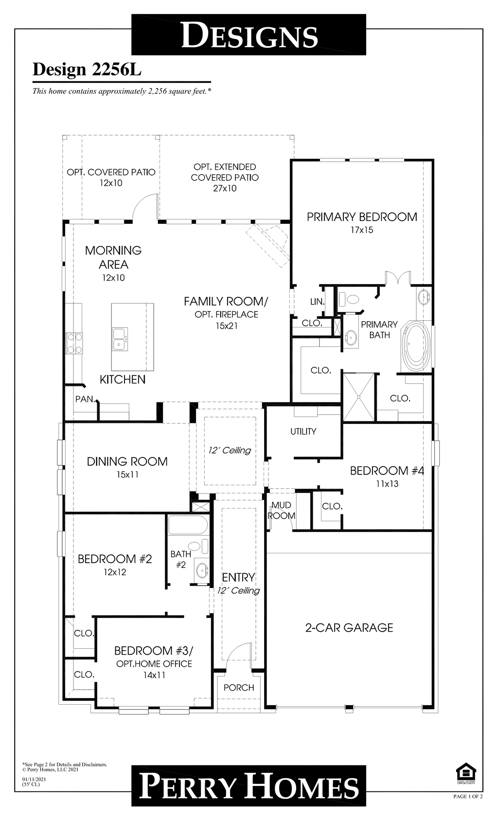 Floor Plan for 2256L