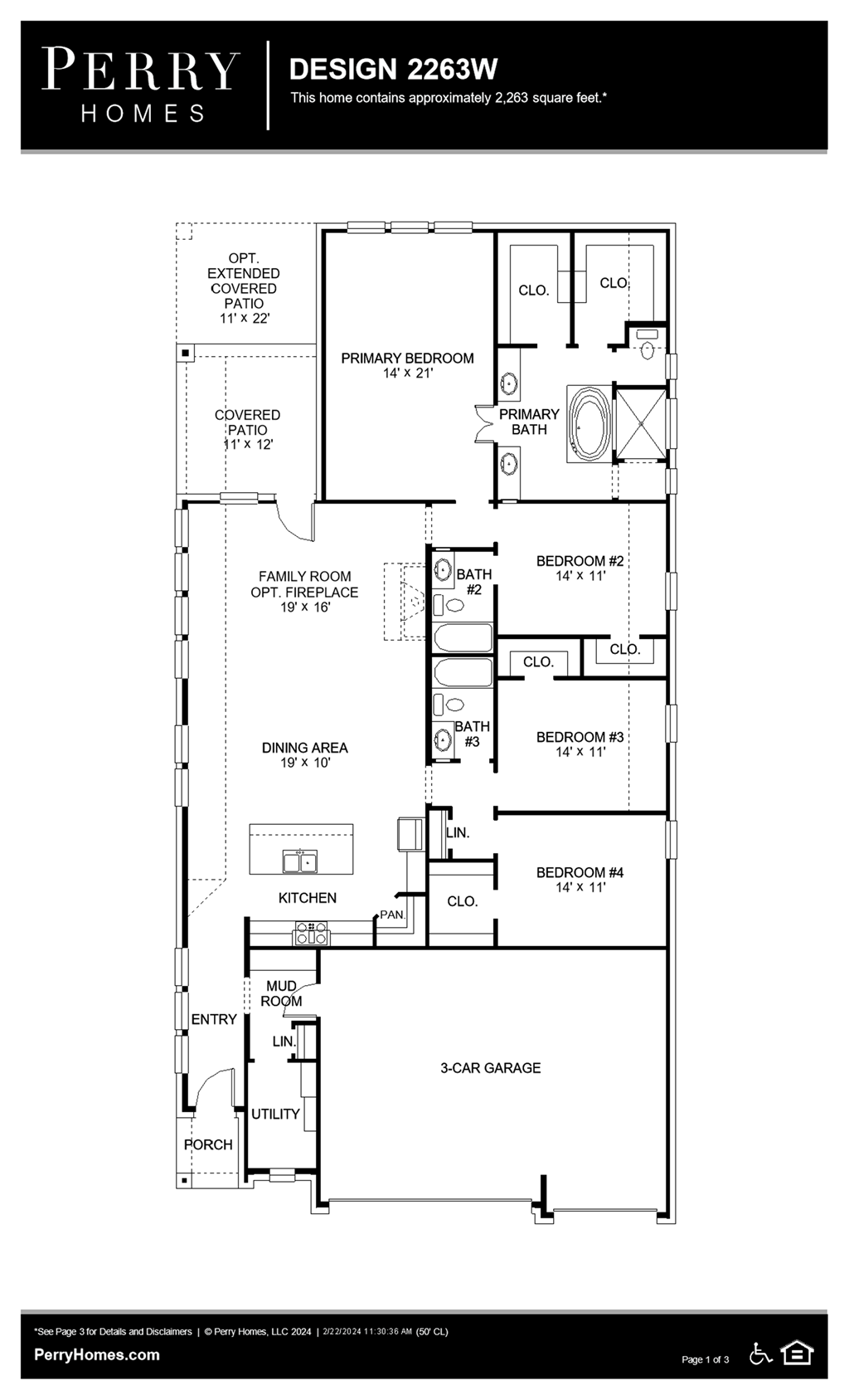 Floor Plan for 2263W