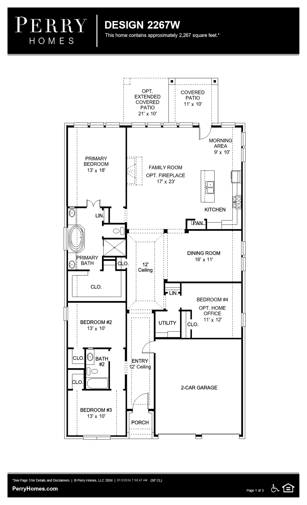 Floor Plan for 2267W