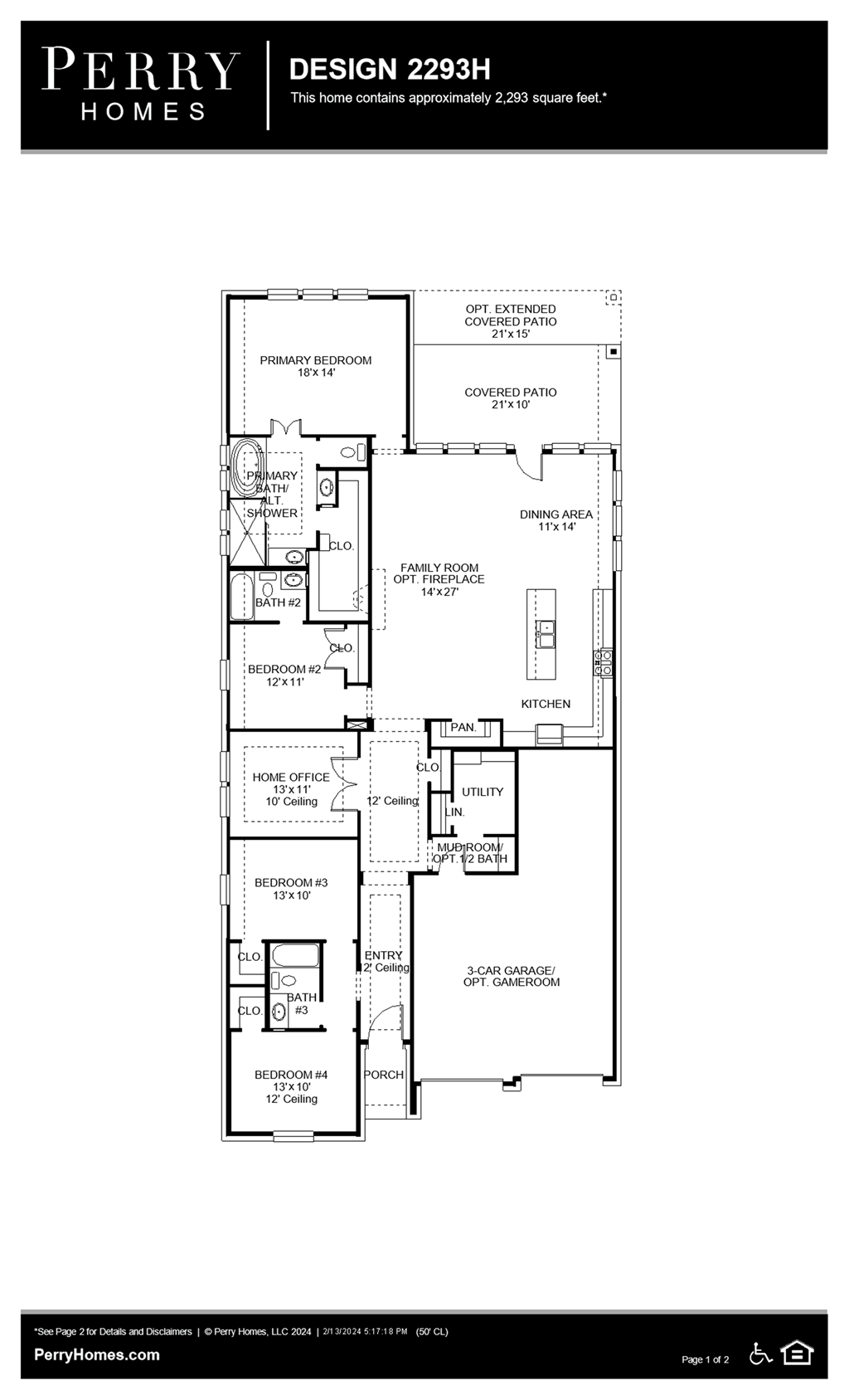Floor Plan for 2293H