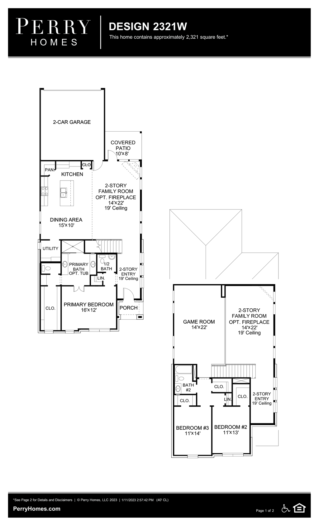 Floor Plan for 2321W