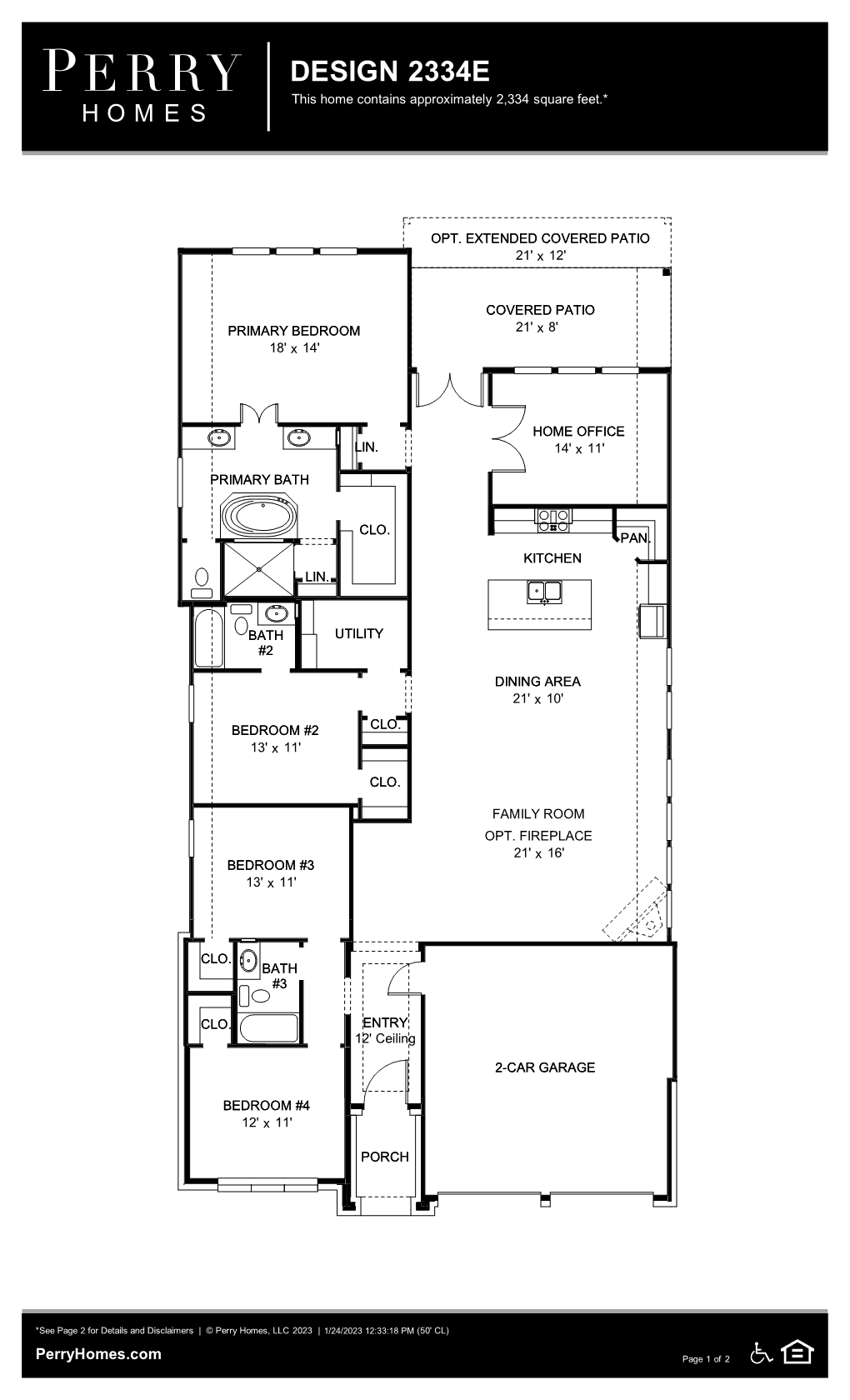 Floor Plan for 2334E