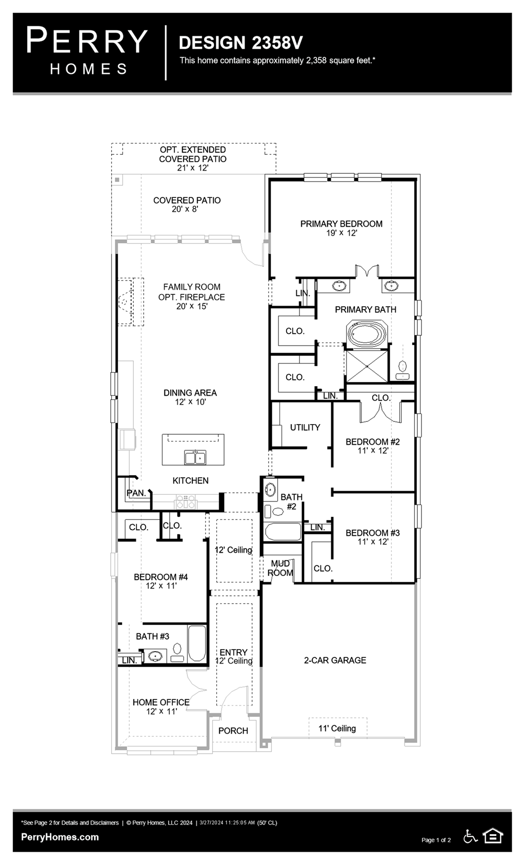 Floor Plan for 2358V