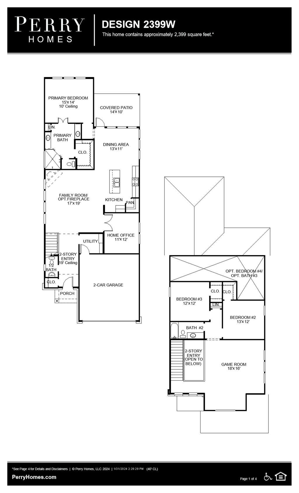 Floor Plan for 2399W