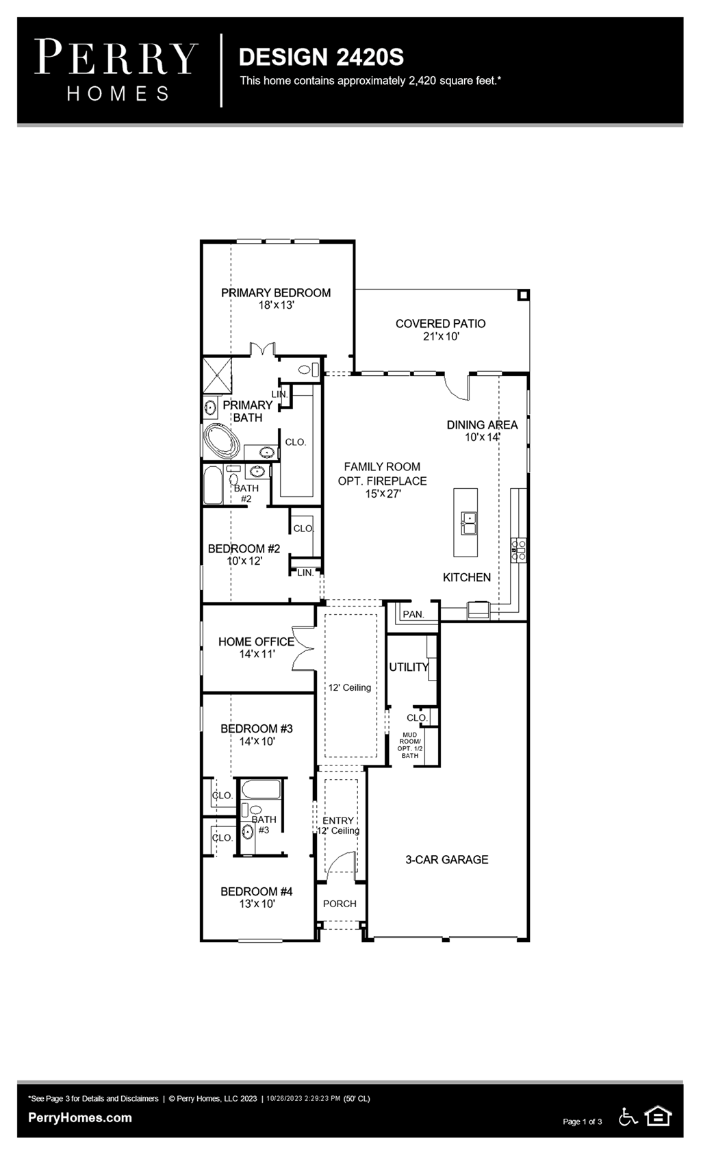 Floor Plan for 2420S