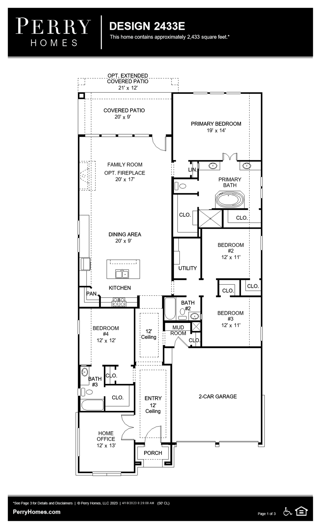 Floor Plan for 2433E