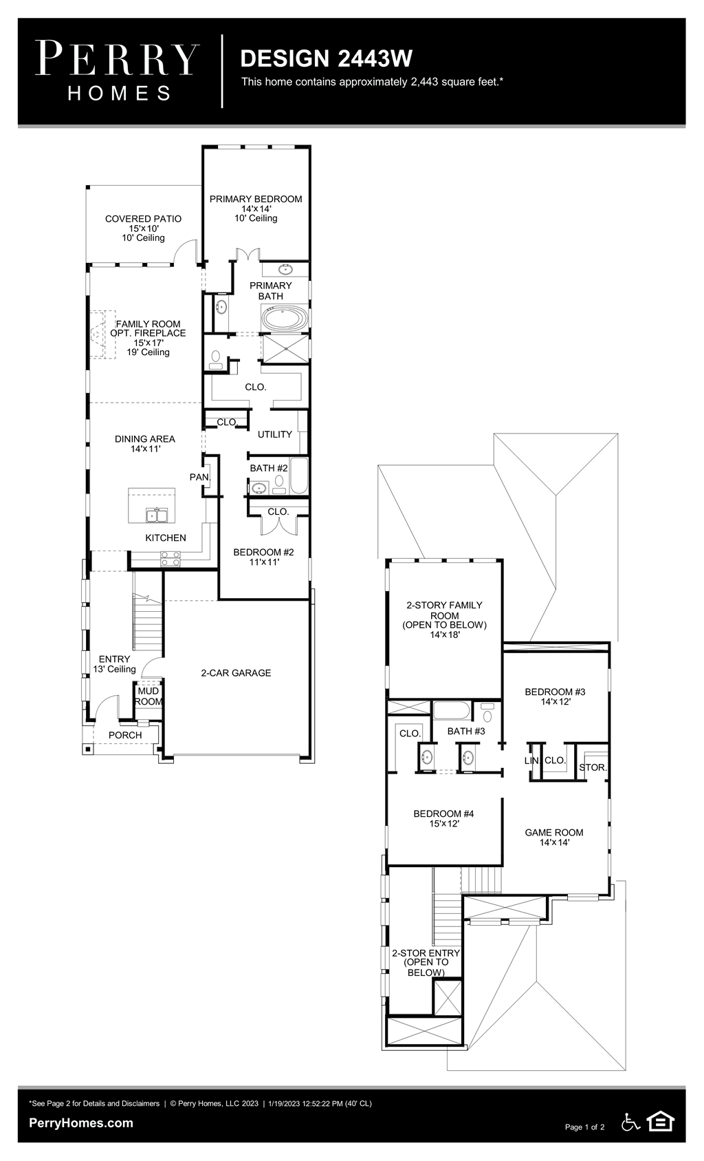 Floor Plan for 2443W