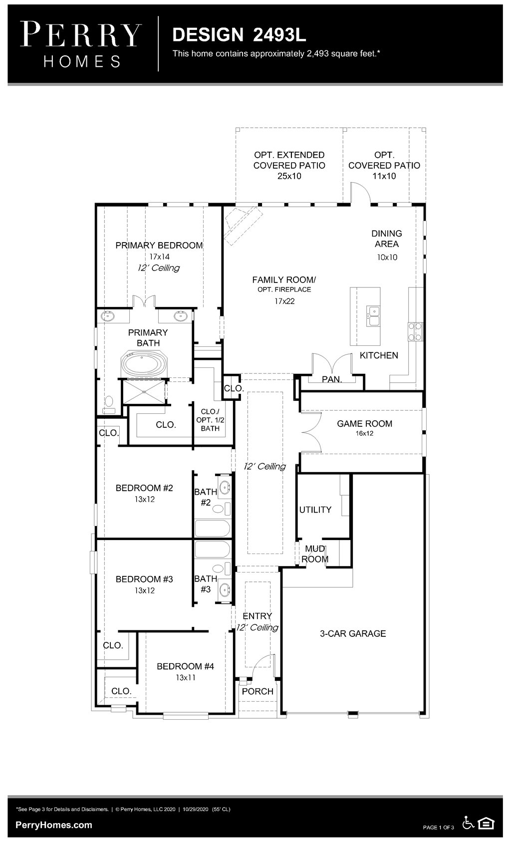 Floor Plan for 2493L