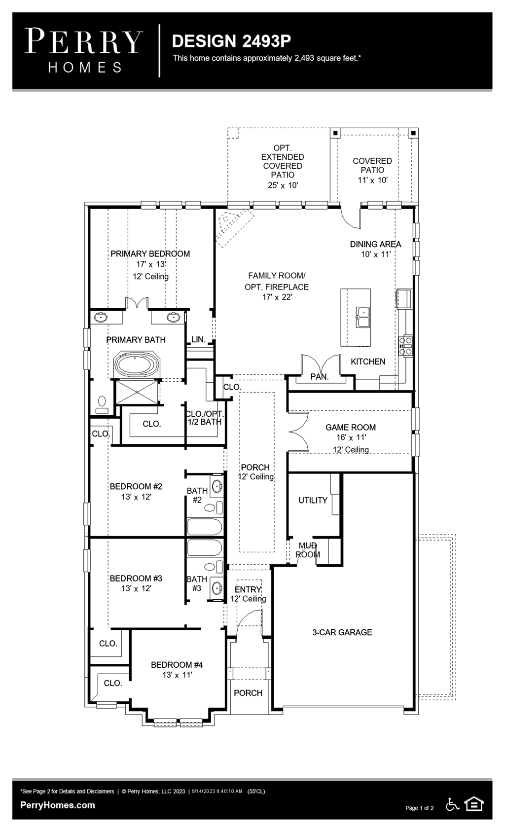 Floor Plan for 2493P
