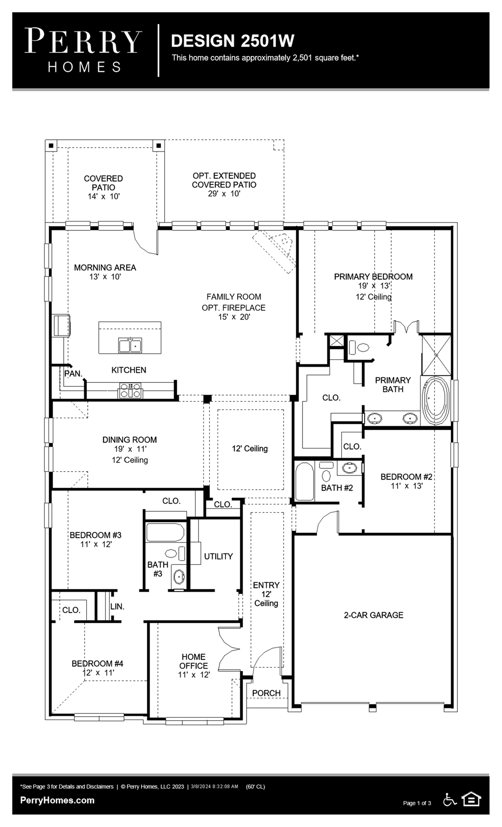 Floor Plan for 2501W