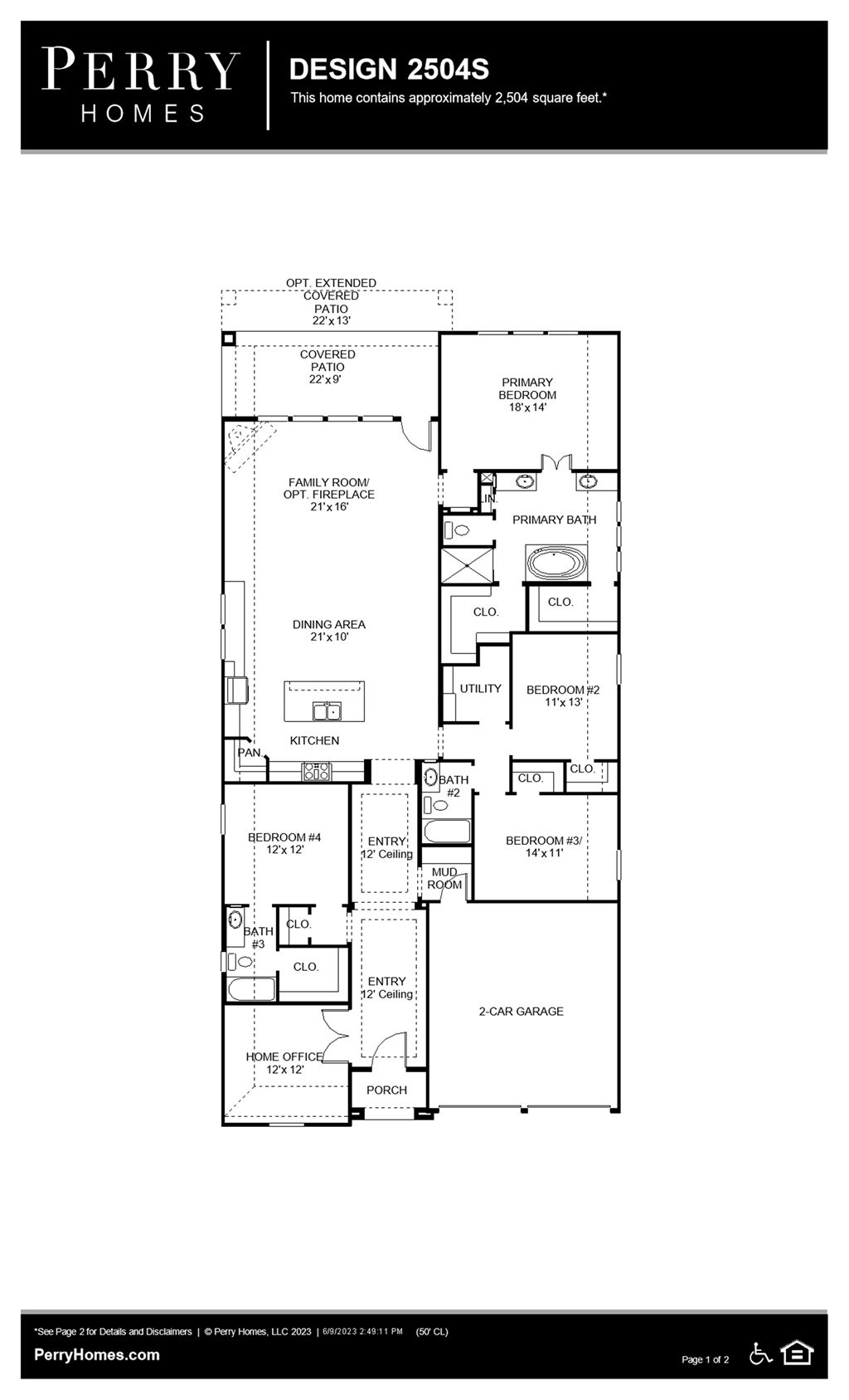 Floor Plan for 2504S