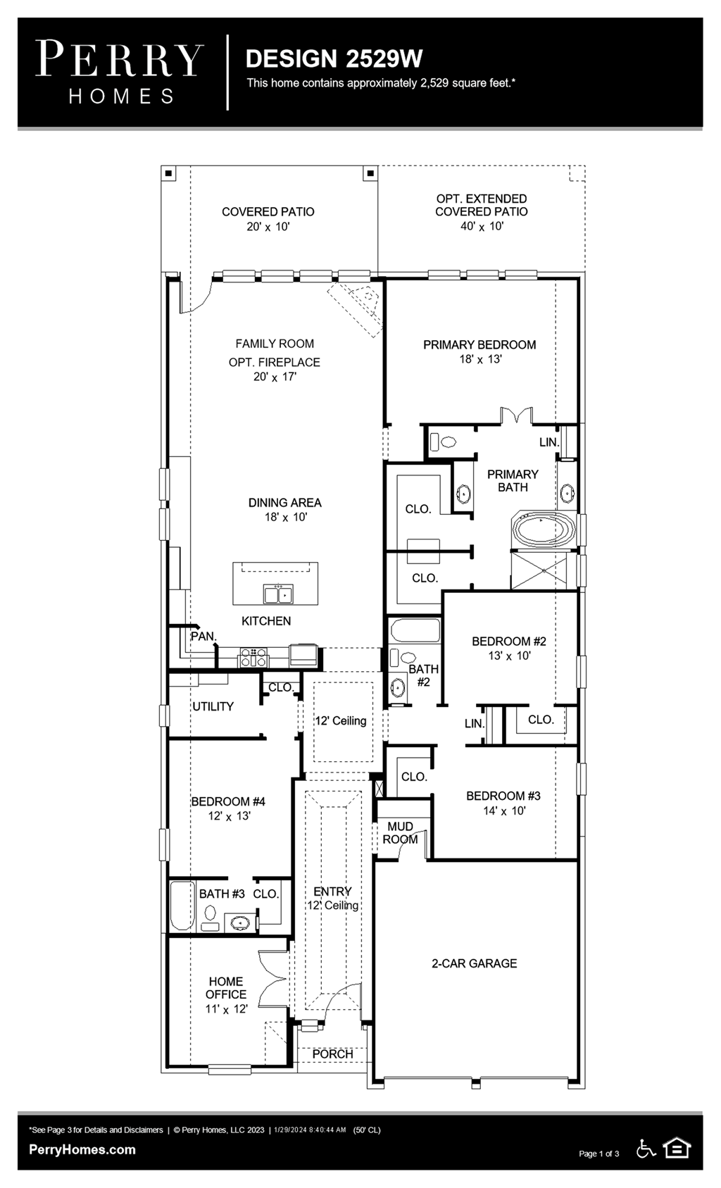 Floor Plan for 2529W