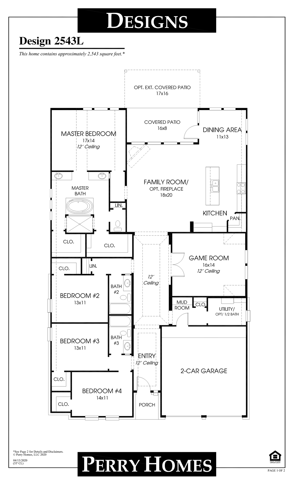 Floor Plan for 2543L