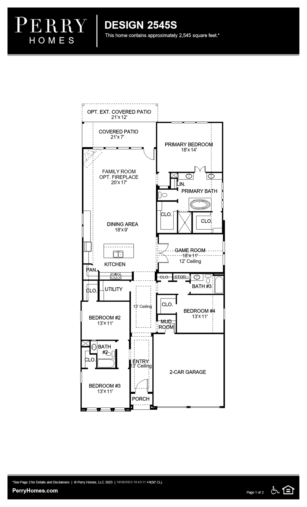 Floor Plan for 2545S
