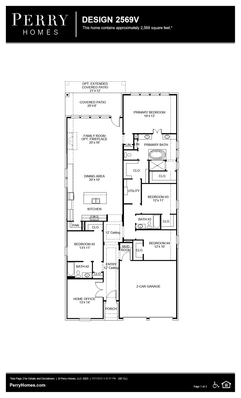 Floor Plan for 2569V
