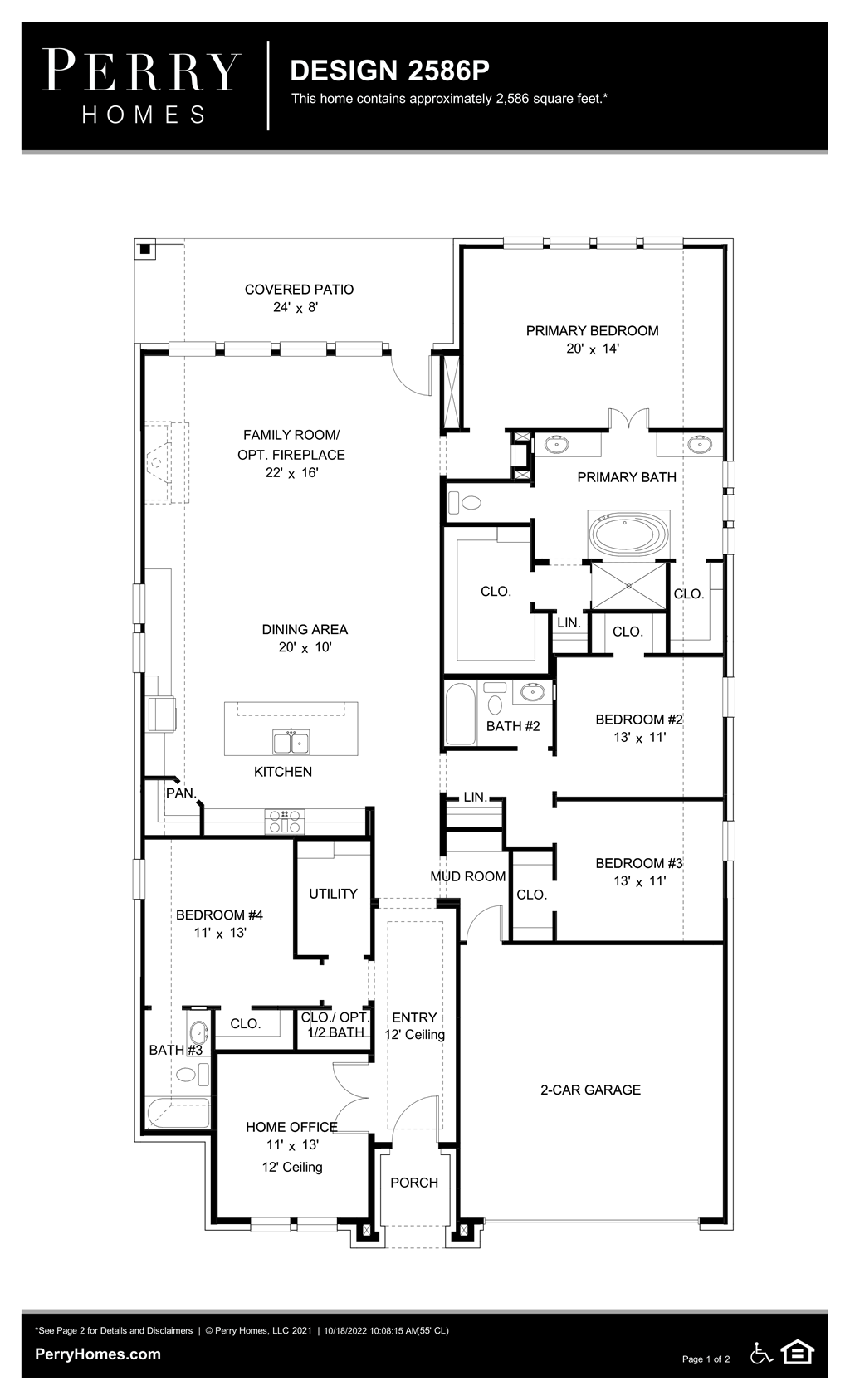 Floor Plan for 2586P