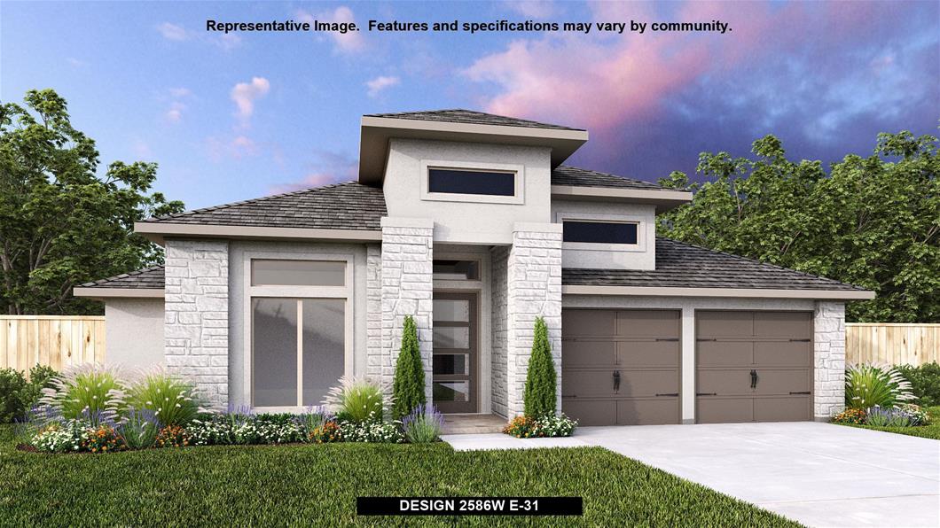 New Home Design, 2,586 sq. ft., 4 bed / 3.5 bath, 2-car garage