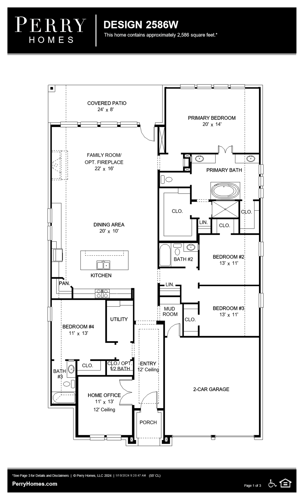Floor Plan for 2586W