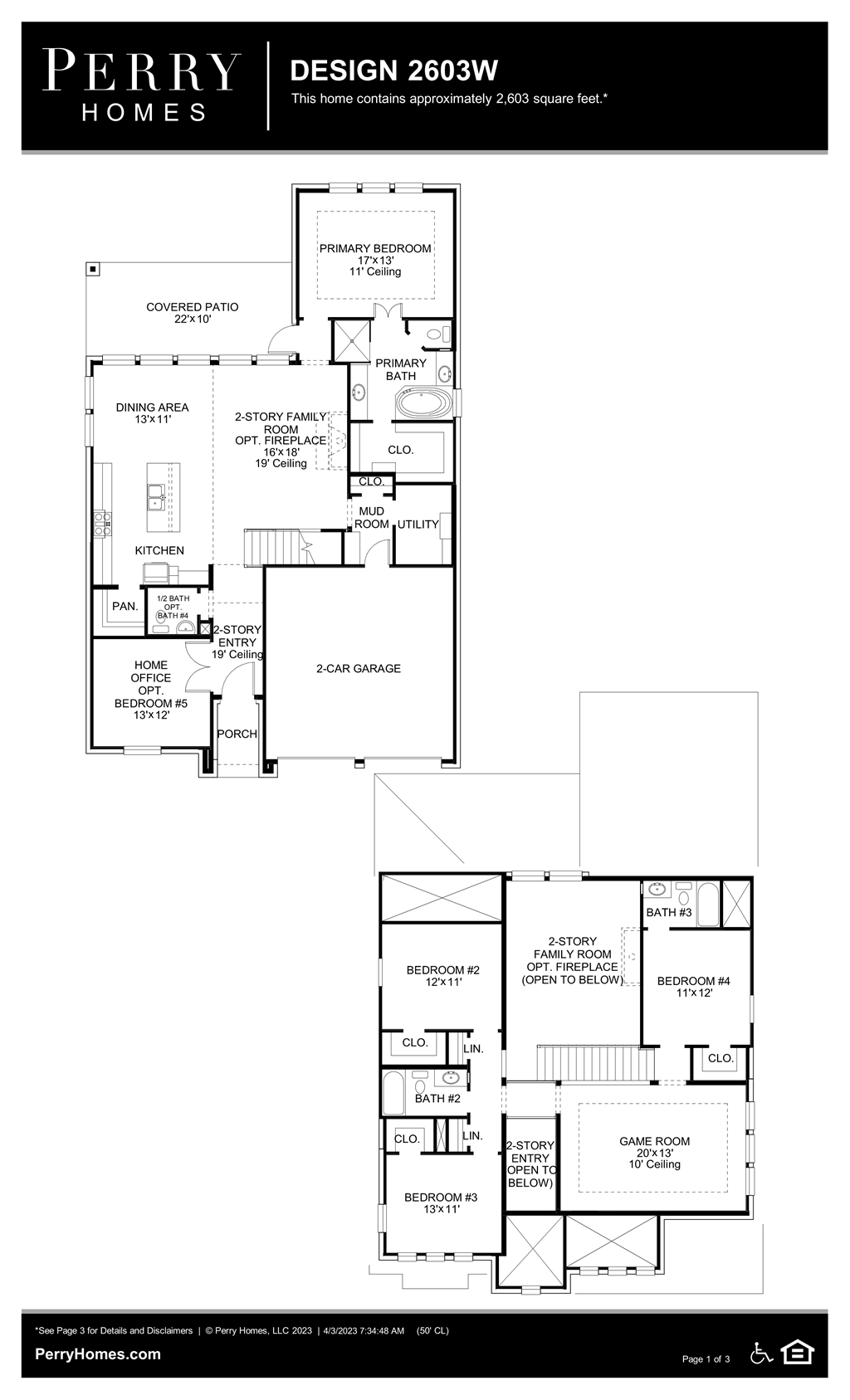 Floor Plan for 2603W