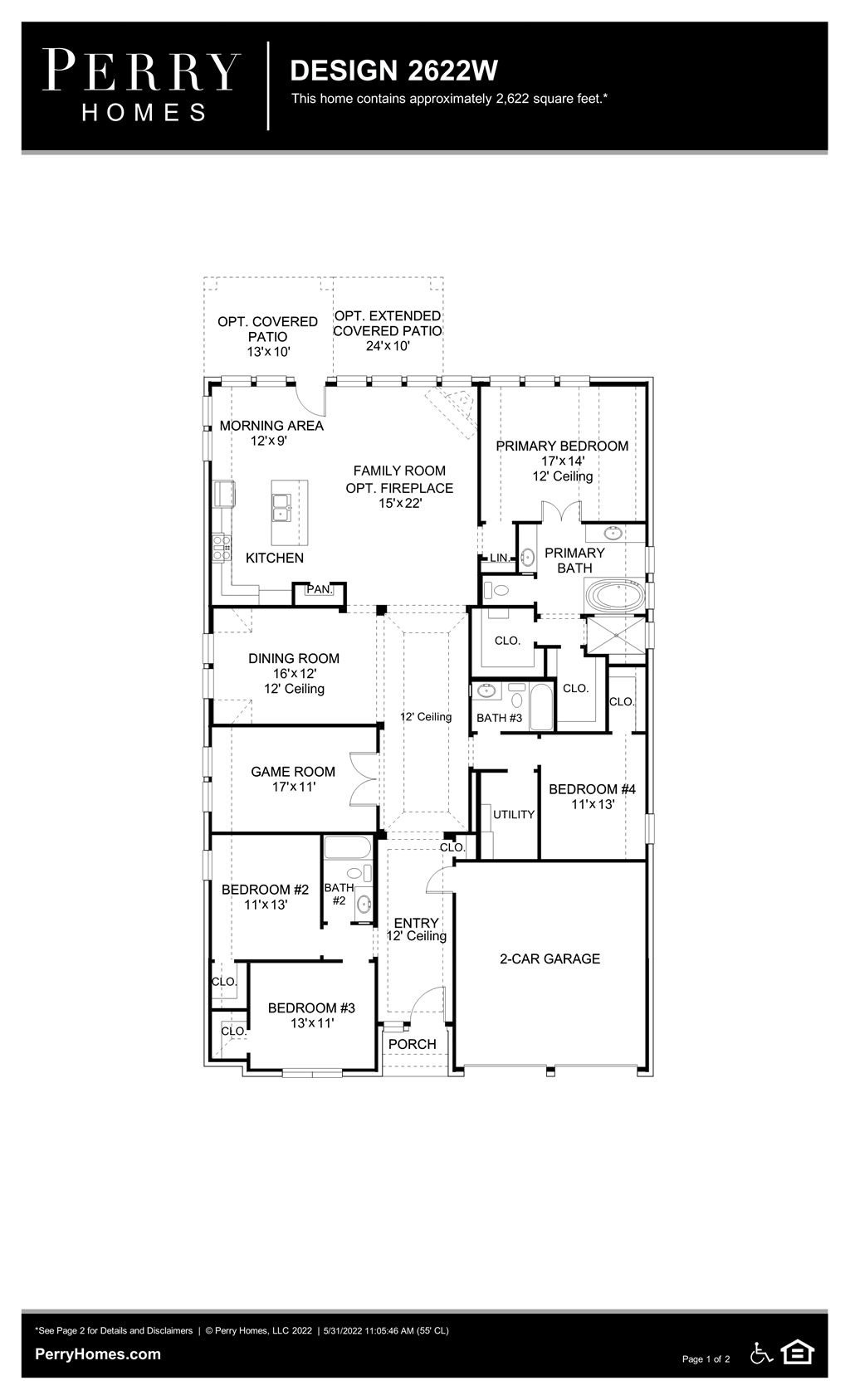 Floor Plan for 2622W