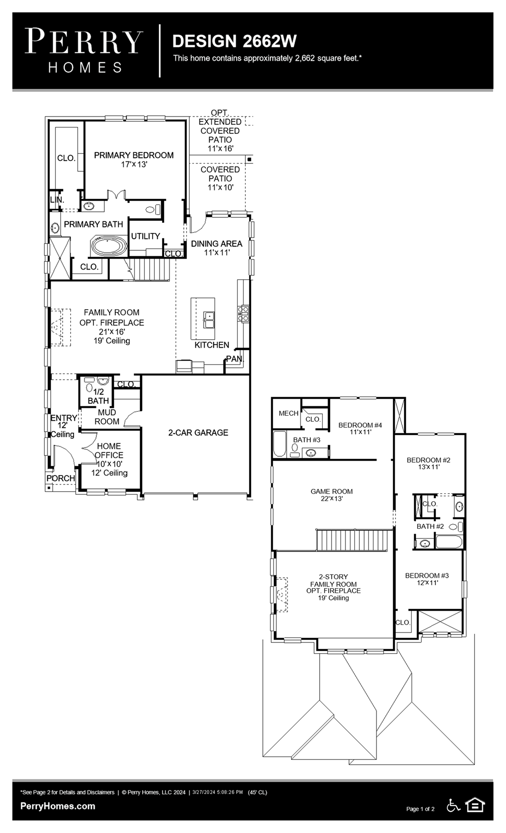 Floor Plan for 2662W