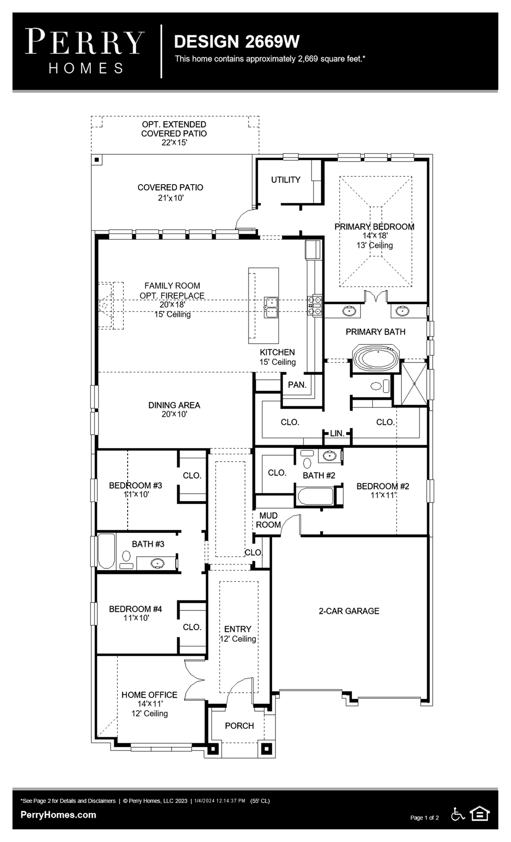 Floor Plan for 2669W