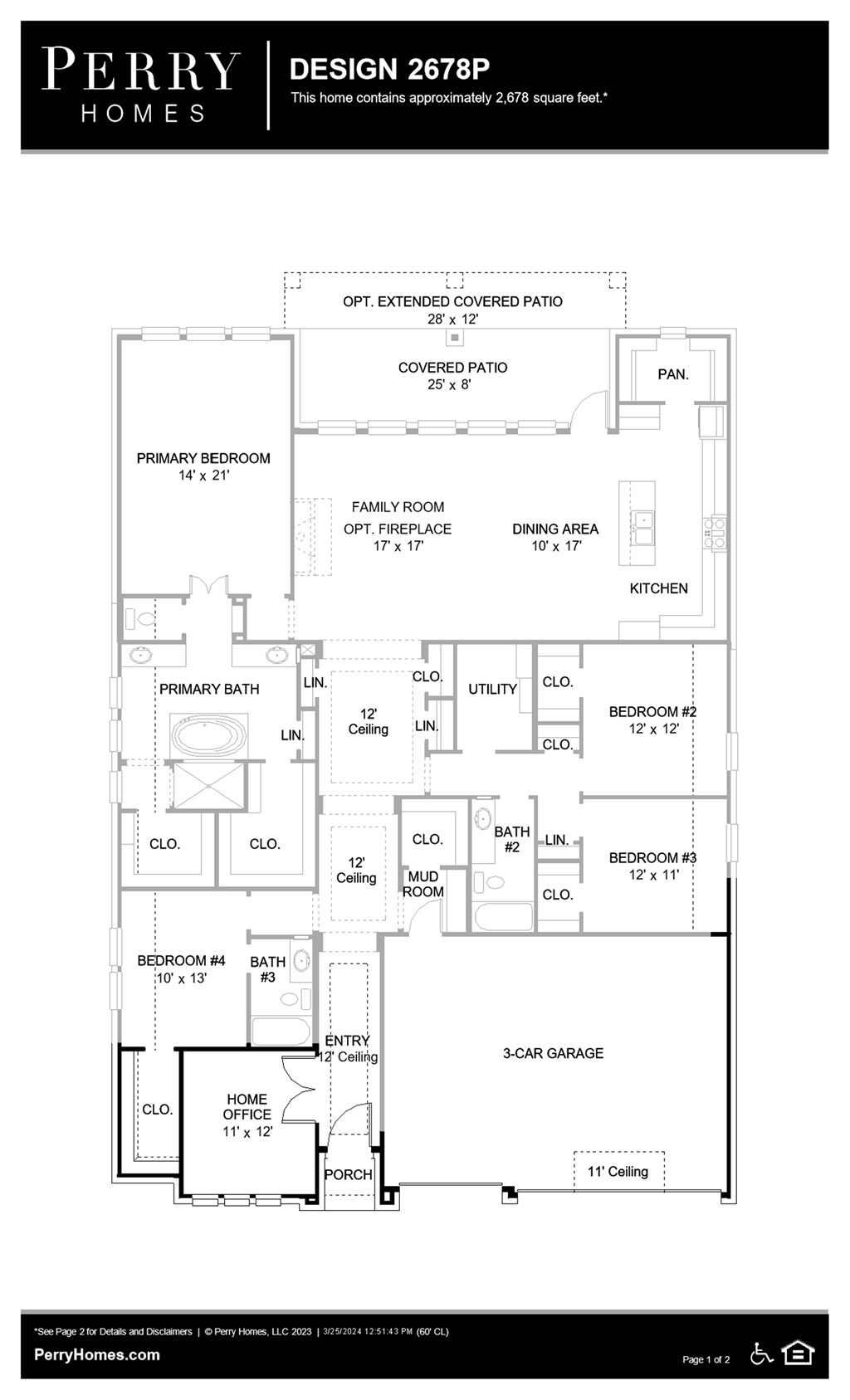 Floor Plan for 2678P