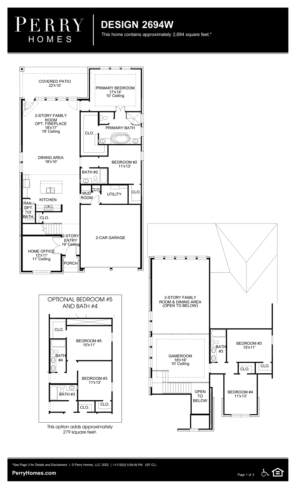 Floor Plan for 2694W