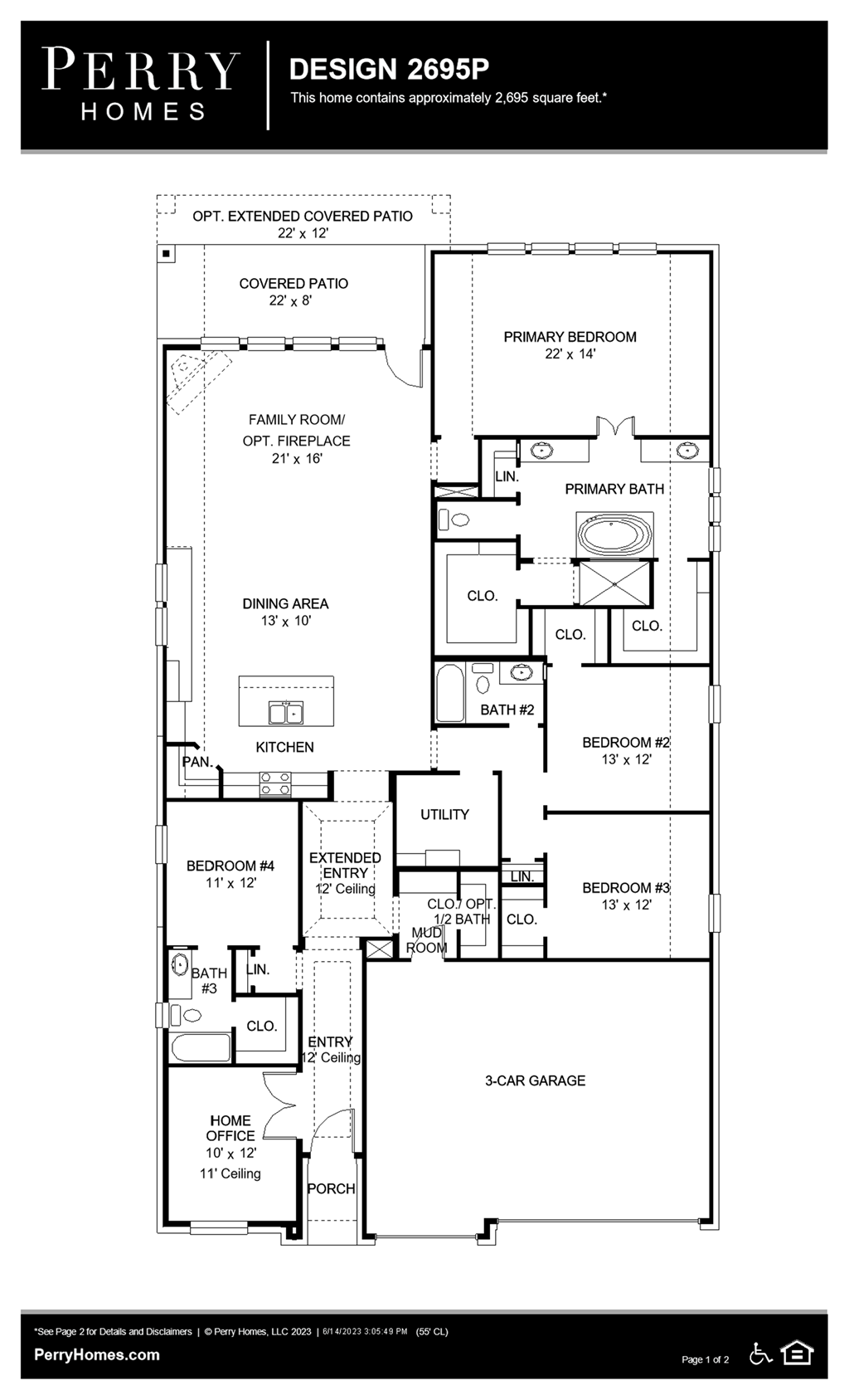 Floor Plan for 2695P