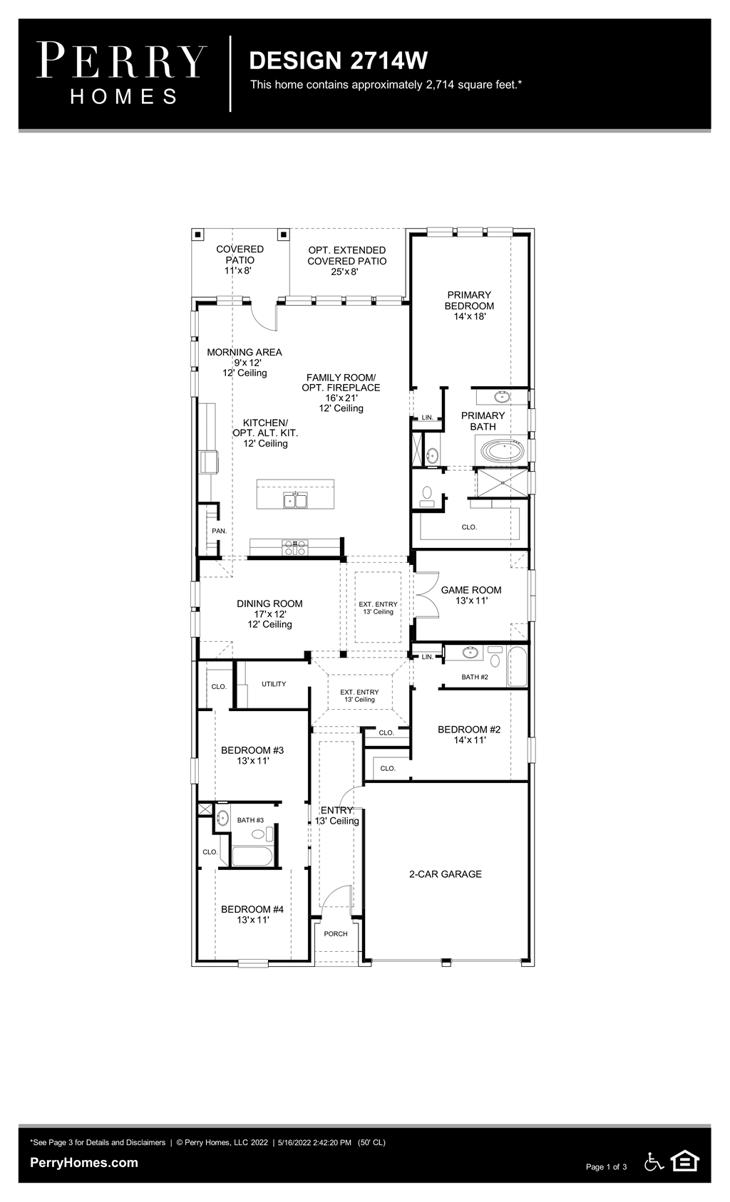 Floor Plan for 2714W
