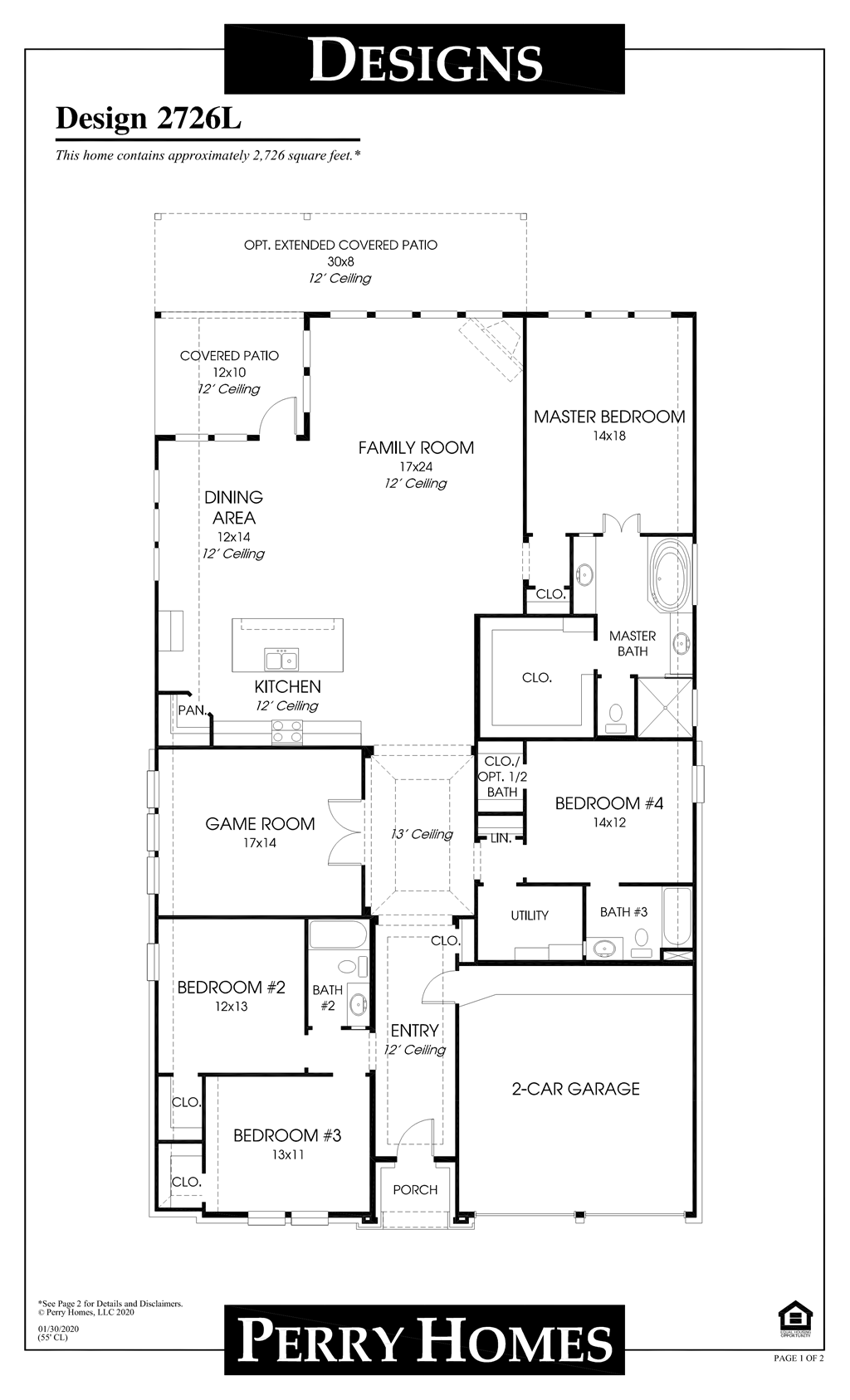Floor Plan for 2726L