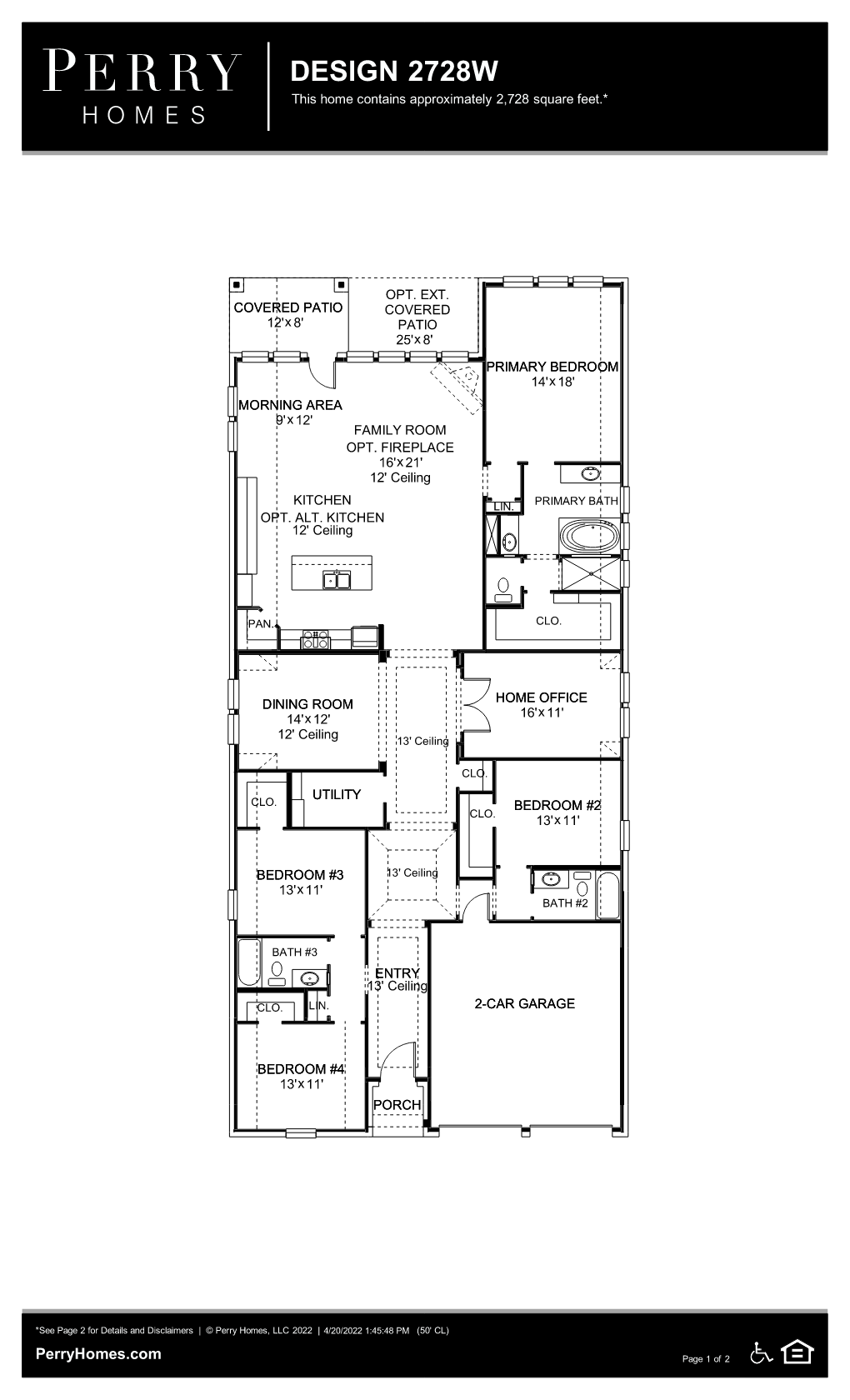 Floor Plan for 2728W