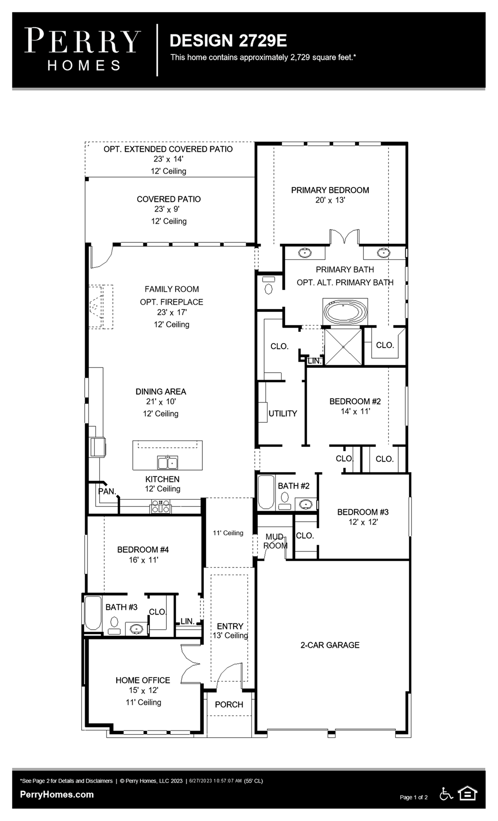 Floor Plan for 2729E