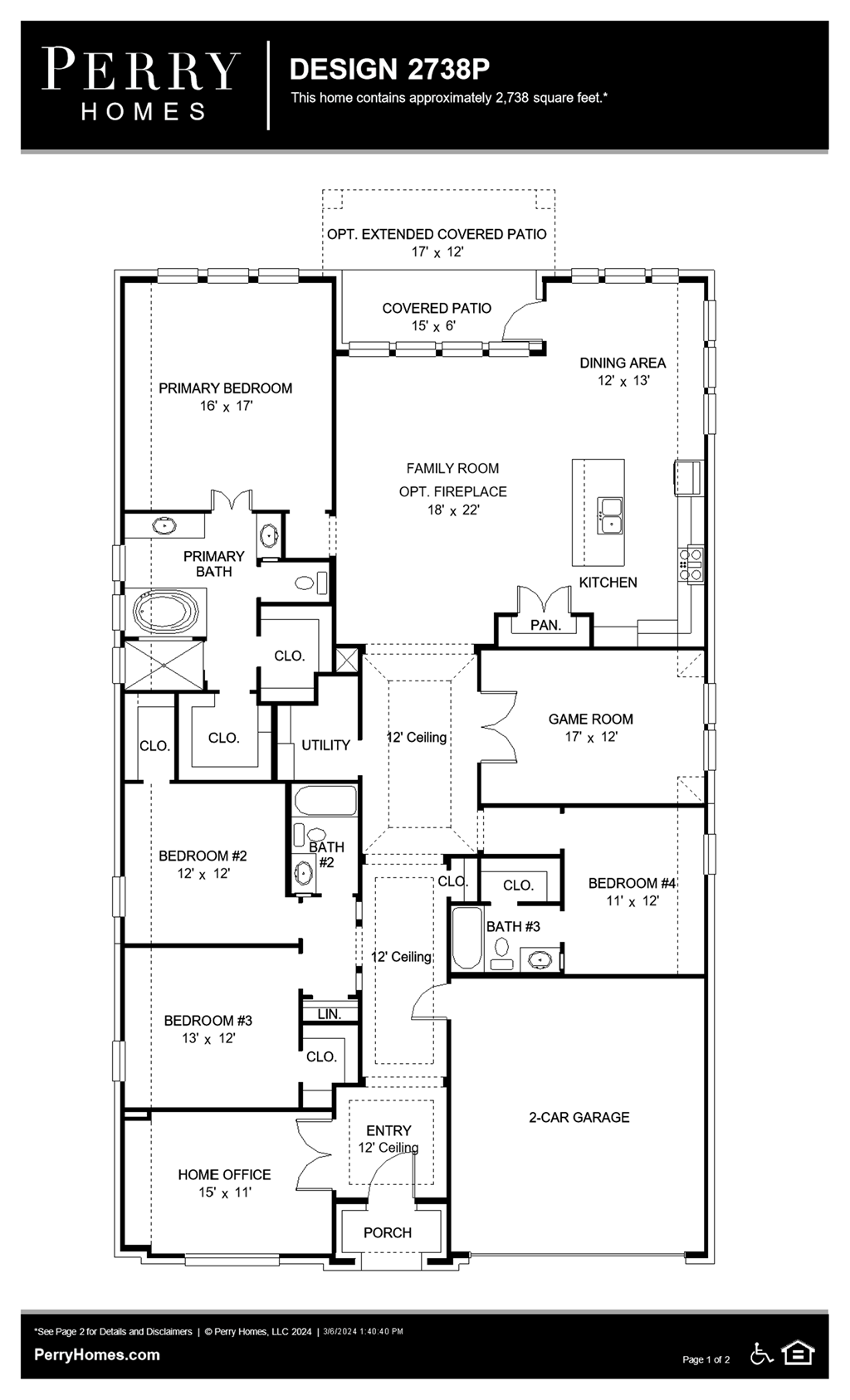 Floor Plan for 2738P