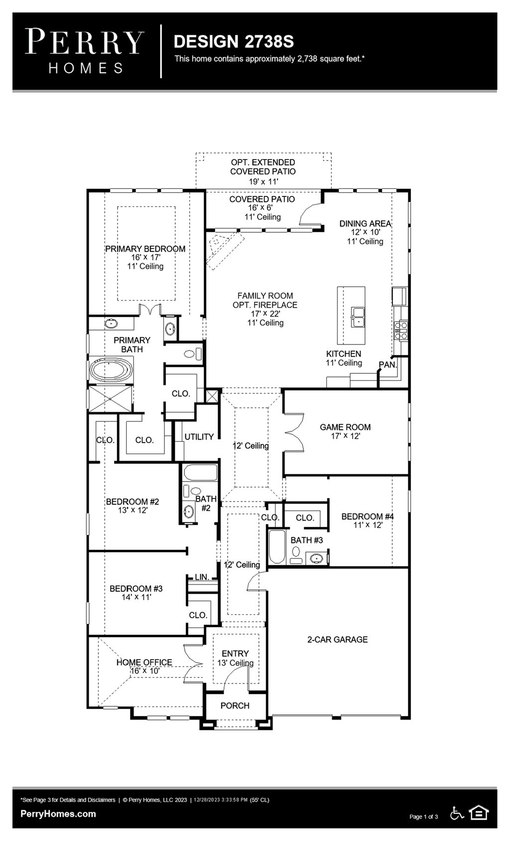 Floor Plan for 2738S