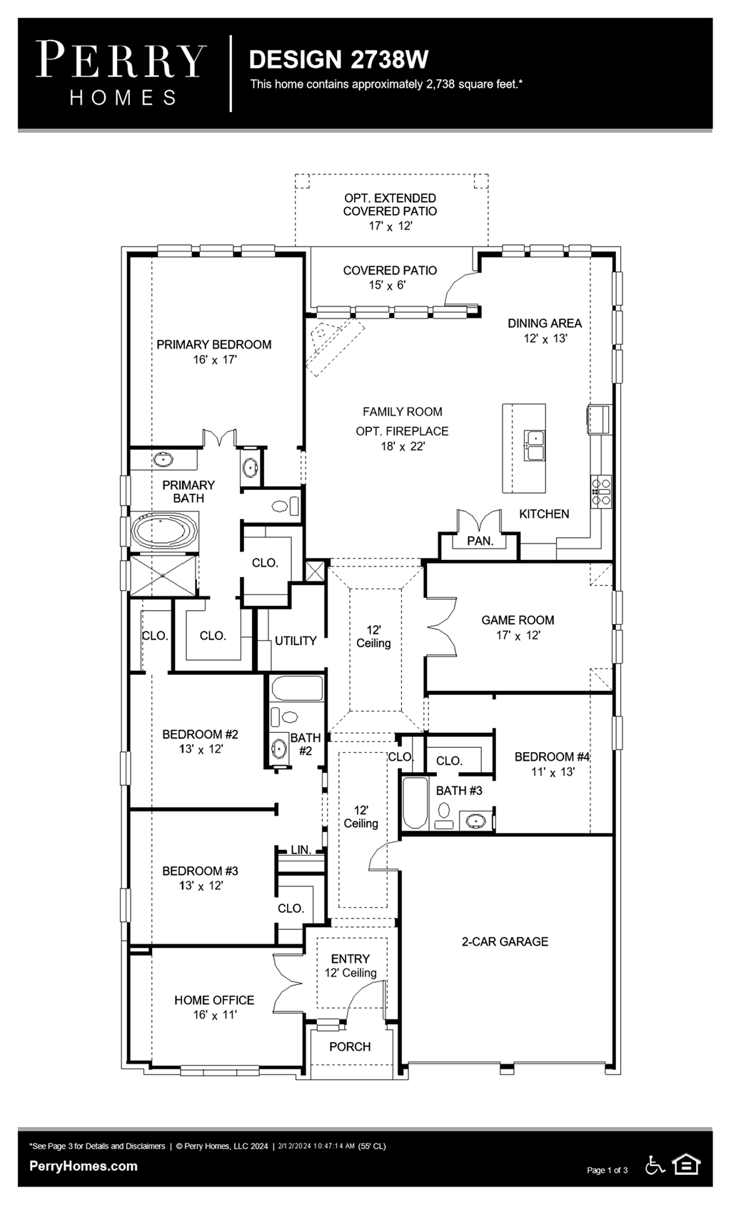 Floor Plan for 2738W